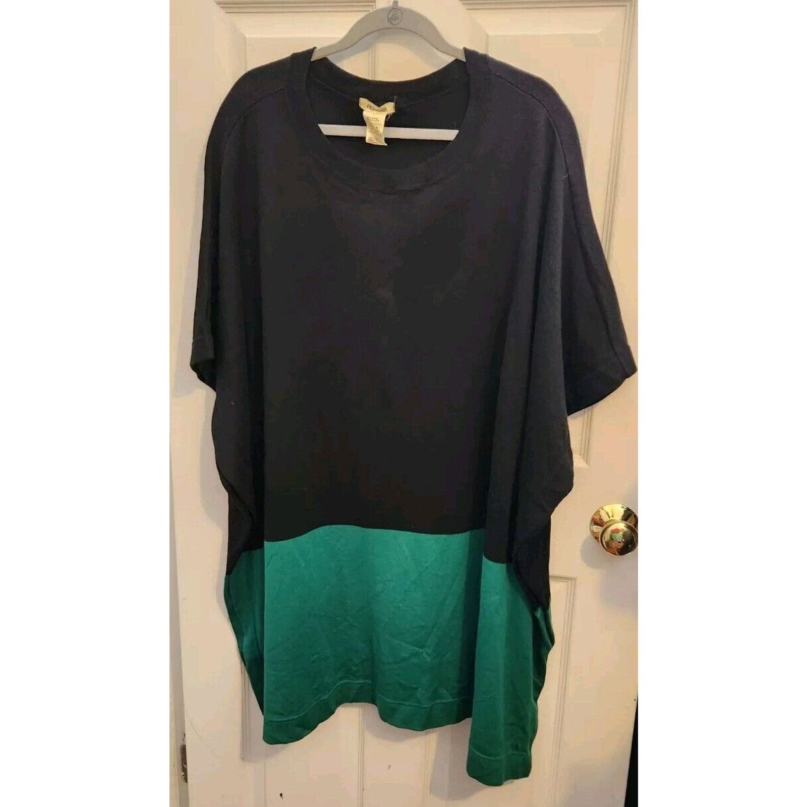 Vtg Plantation 80s Issey Miyake Im Studio Color Block Dress Black Green Sz M